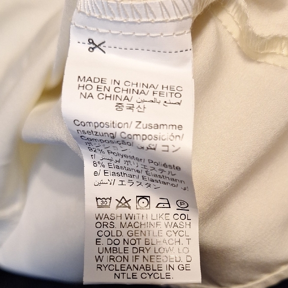 SHEIN Cream Colored Puff Sleeve Blouse Size M - Picture 3 of 4